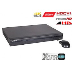 Pentabrid 4K įrašymo įrenginys 8kam. HDCVI/AHD/TVI/CVBS/IP, 4K 7fps, 4MP 15fps(non-realtime), PoC