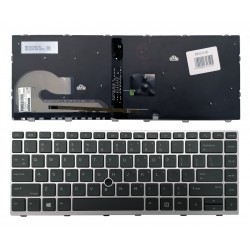 Keyboard HP: EliteBook 840 G5 846 G5 745 G5 (silver,with backlight )