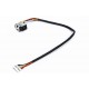 Power jack with cable, HP DV6 Series