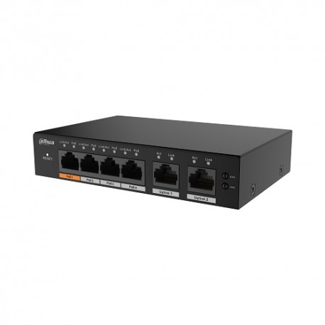 PoE switch 100Mbps 4+2G uplink S4100-4GT2GT-60-C