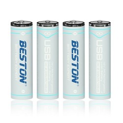 Rechargeable AA batteries with USB C, 1460mAh, Li-Ion, 4 pcs
