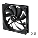 ARCTIC F12, 3-pin, 120mm, Case Fans, black, 5 pcs