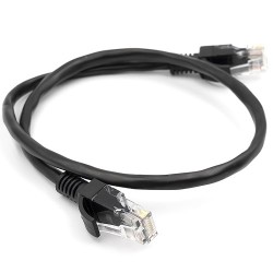 Cable Cat5E UTP, 0.5m, black