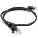 Cable Cat5E UTP, 0.5m, black
