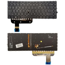 Klaviatūra HP EliteBook 845 G7, su pašvietimu ir „trackpoint“