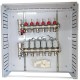 Grindinio šildymo kolektorius 6 kontūrų su terminėmis pavaromis NC AC230V ir debitomačiais