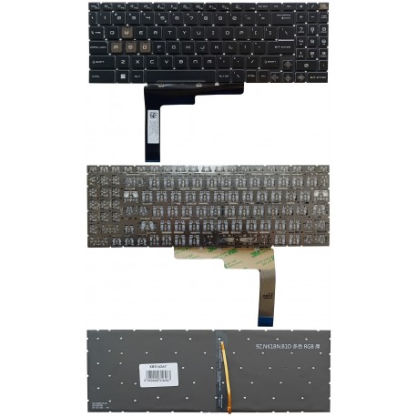 Keyboard MSI: GL76, GL66, GF76, GF66, with RGB backlit, US