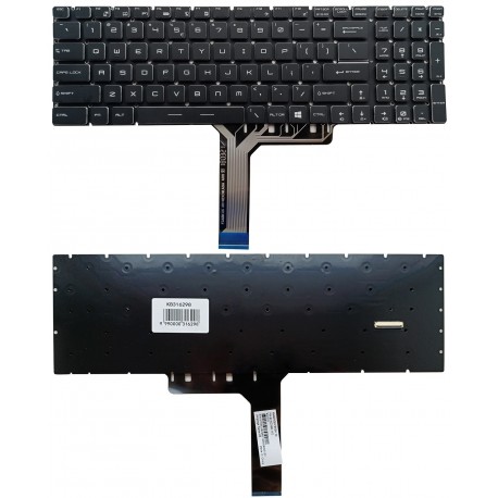 Klaviatūra MSI: GE63, GE73, GS63, GS73, su RGB apšvietimu, US