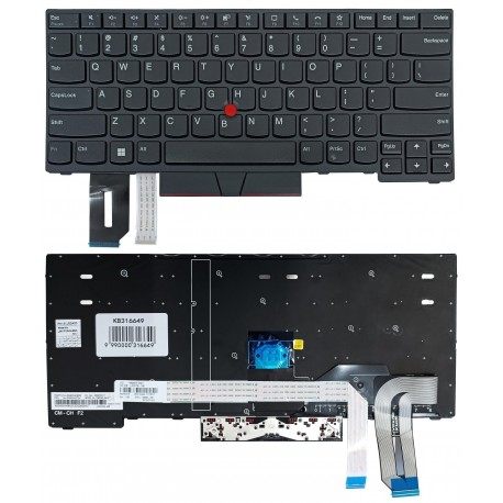 Keyboard LENOVO Thinkpad P14s, with backlight and trackpoint, US