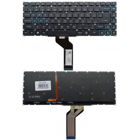 Keyboard ACER: Predator Triton PT515-51, PT515-52, with RGB backlight, US