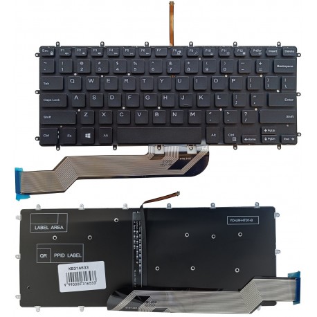 Keyboard DELL Inspiron 7569, 7579, 7368, 5370, with Backlight, US