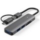 Adapter USB 3.0 - 3 x USB 3.0, SD, TF
