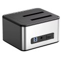 Dual Bay Docking Station, 2.5"/3.5" SSD/HDD, USB-B