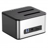 Dual Bay Docking Station, 2.5"/3.5" SSD/HDD, USB-B