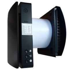 Rekuperatorius 46m2 patalpai, Wi-Fi, Tuya, su drėgmės jutikliu, juodas