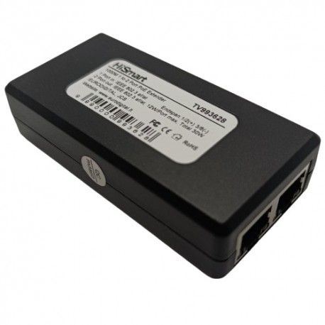 PoE 10/100/1000M Extender 100m, 15W