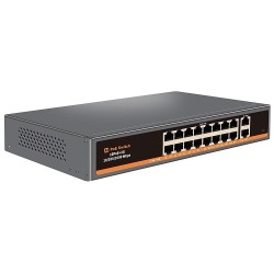 PoE switch 16ch 100Mbps +2G uplink