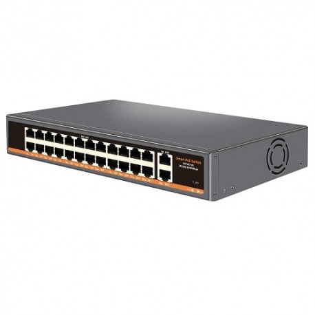 PoE switch 24ch 100Mbps +2G uplink
