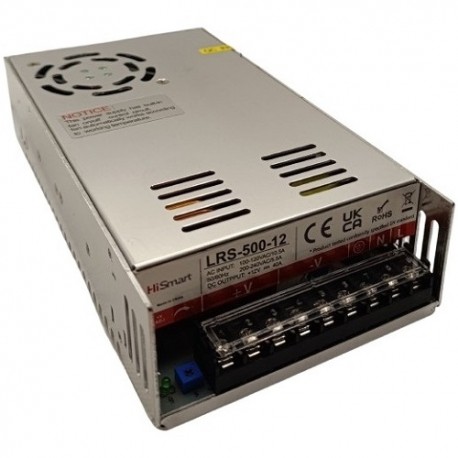 Power supply 12V, 40A, 500W