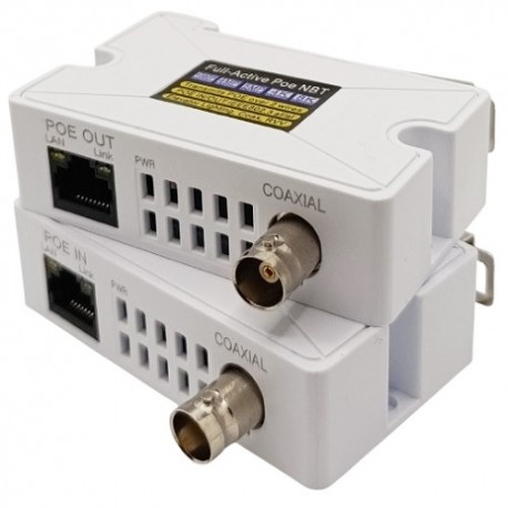 PoE 10/100M Coaxial Network Extender 500m