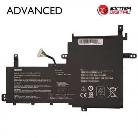 Notebook Battery ASUS B31N1842, 3600mAh, Extra Digital Advanced