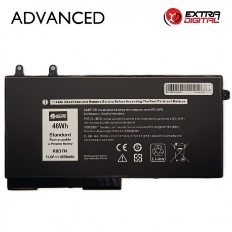Notebook Battery DELL R8D7N, 4000mAh, Extra Digital Advanced