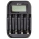 4-Channel Charger with Display for AA/AAA