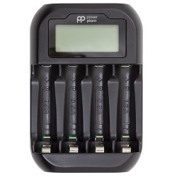 4-Channel Charger with Display for AA/AAA
