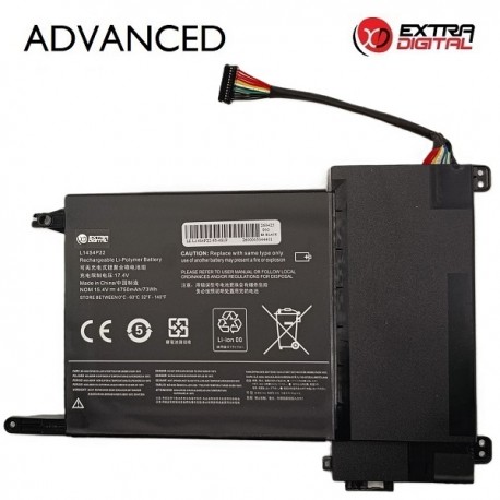 Nešiojamo kompiuterio baterija LENOVO L14S4P22, 4750mAh, Extra Digital Advanced