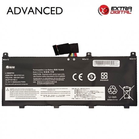 Notebook Battery LENOVO L18M6P90, 6800mAh, Extra Digital Advanced