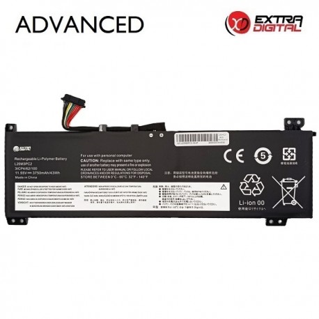 Notebook Battery LENOVO L20M3PC2, 3750mAh, Extra Digital Advanced