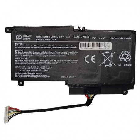 Notebook battery TOSHIBA PA5107U-1BRS, 3000mAh, Power Plant