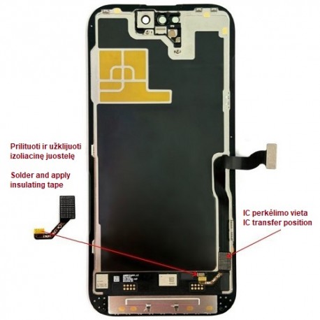 Display for iPhone 14 Pro, LTPO Soft OLED, 120Hz