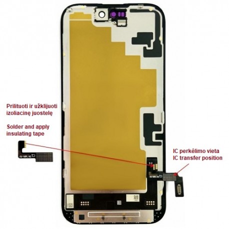 Display for iPhone 16, LTPO Soft OLED, 60Hz
