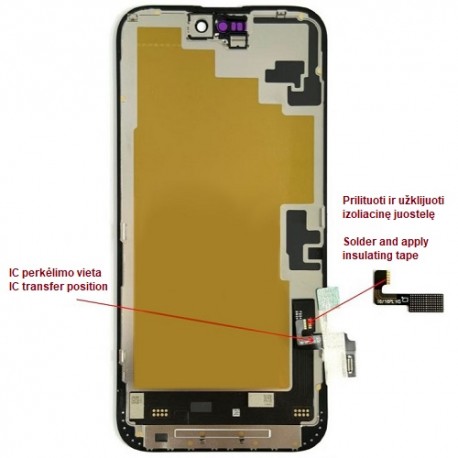Display for iPhone 16 Plus, LTPO Soft OLED, 60Hz