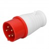 Industrial CEE Plug 16A, 5-Pin, 3-phase, IP44