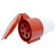Industrial CEE Connector (Female), 16A, 3-phase, 5-Pin, IP44